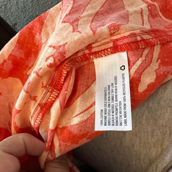 Ava & Viv Orange Floral Crossback Tabk Top NWOT Size 2X - Picture 13 of 15